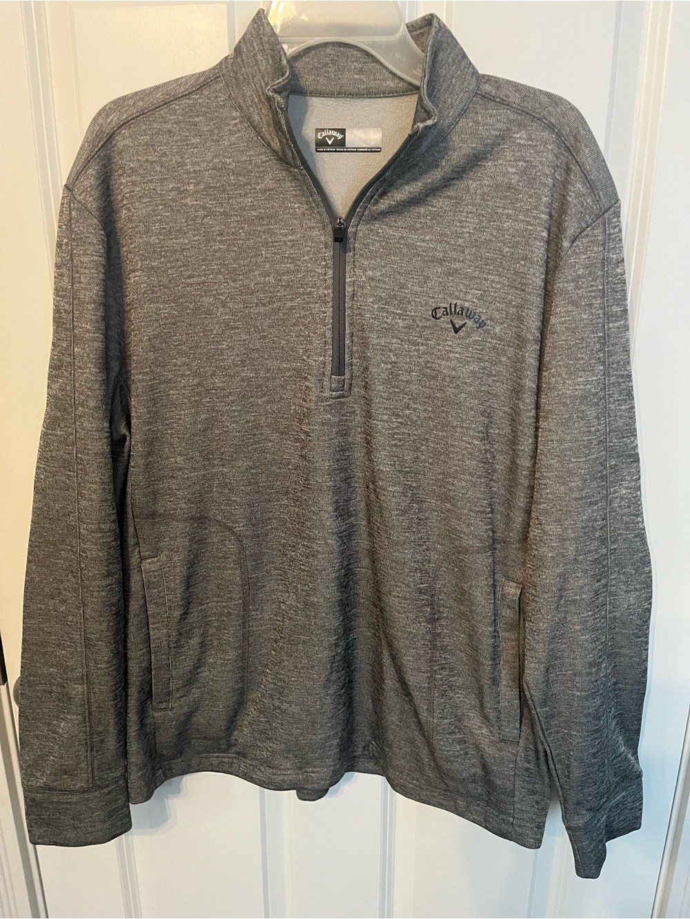 Callaway Men's Heather Gray Half-Zip Performance Pullover